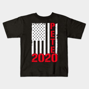 PETE President 2020 American Flag Kids T-Shirt